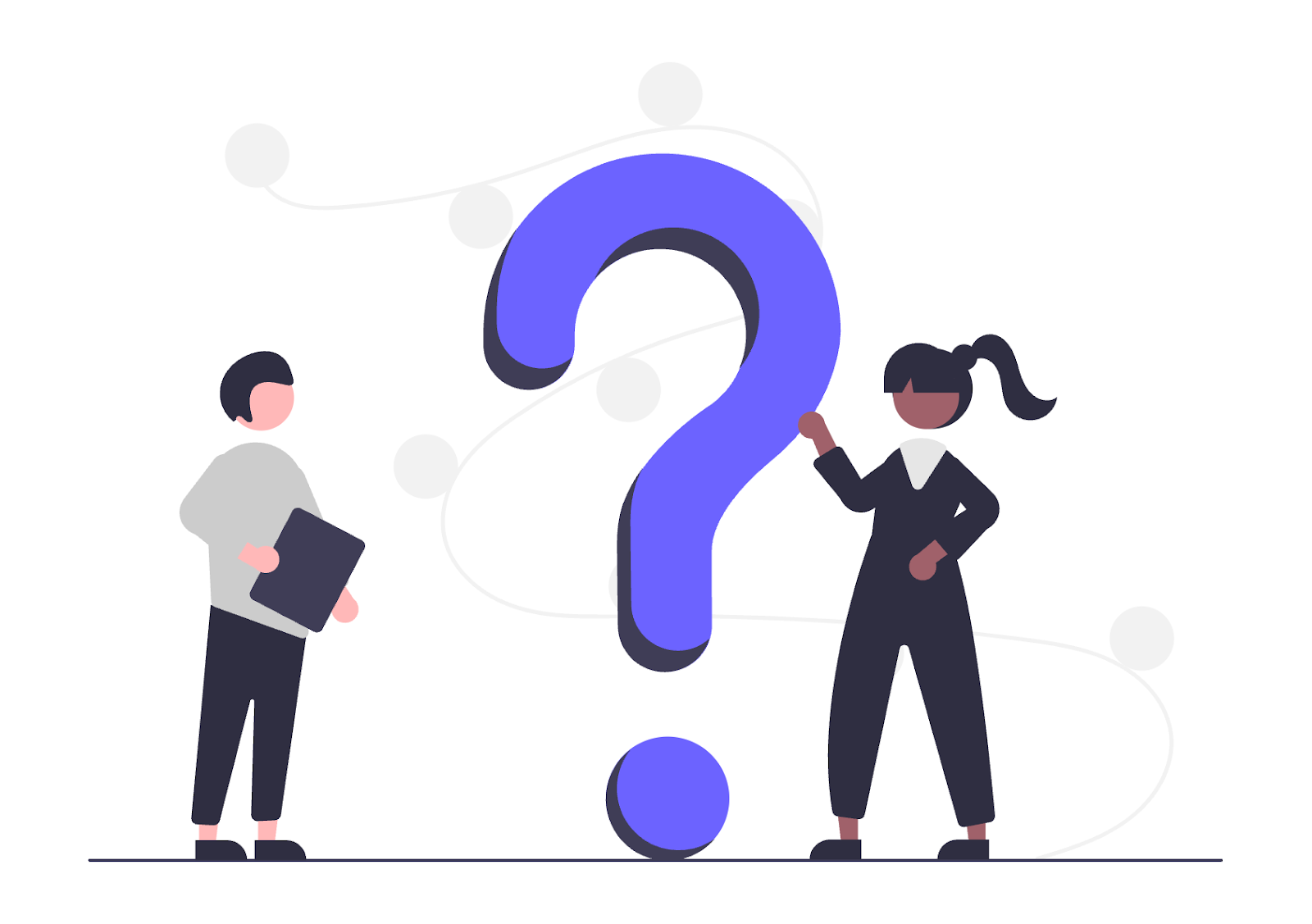 よくある質問のイメージイラスト