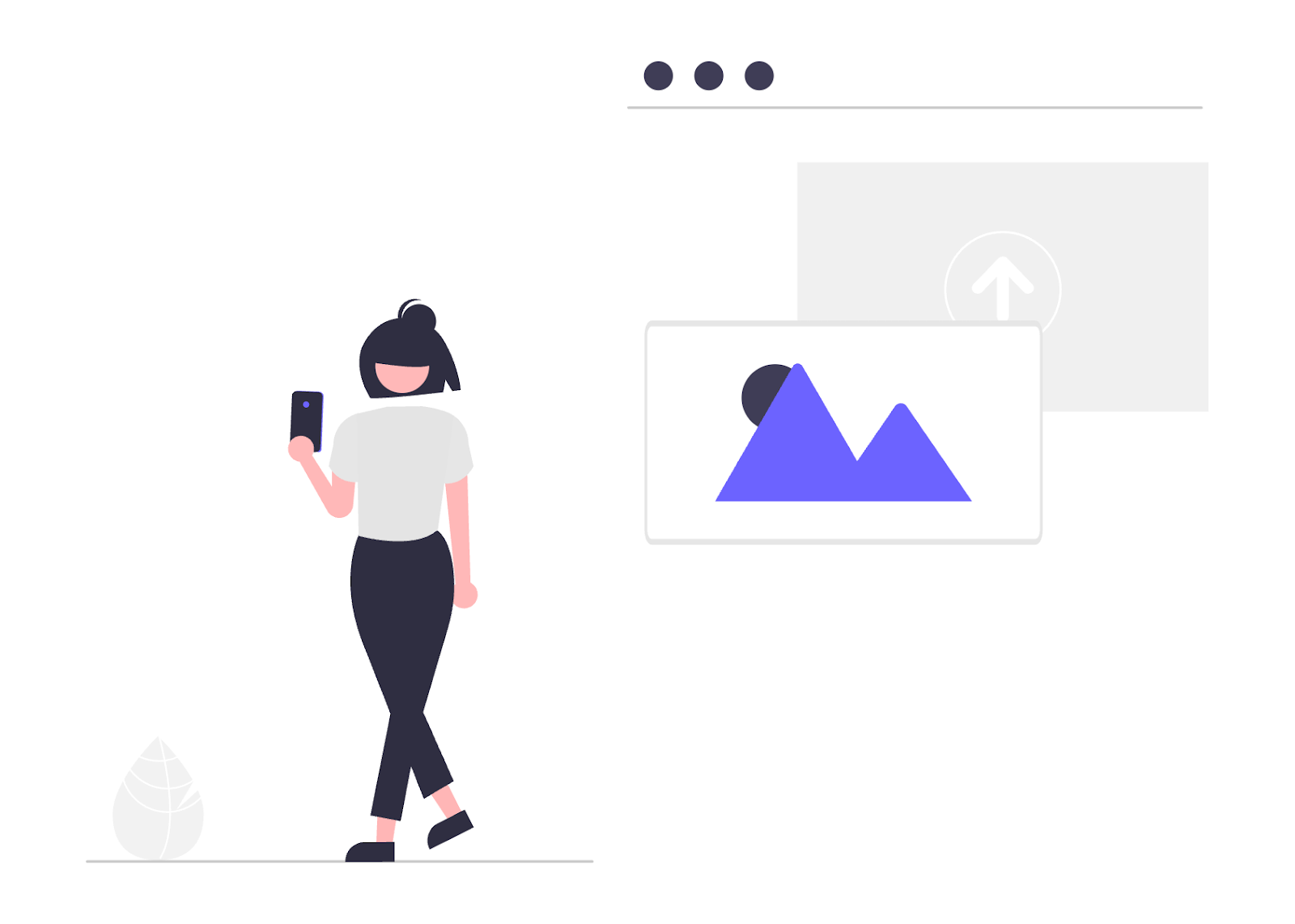 インスタ投稿のイメージイラスト