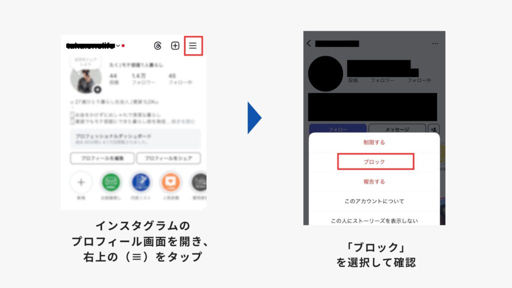 ブロックの設定手順